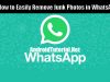 How to Remove Junk Photos in WhatsApp to clear some space