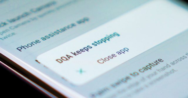 Samsung-Galaxy-S8-DQA-keeps-stopping-error-message How to Fix "DQA Keeps Stopping" Error