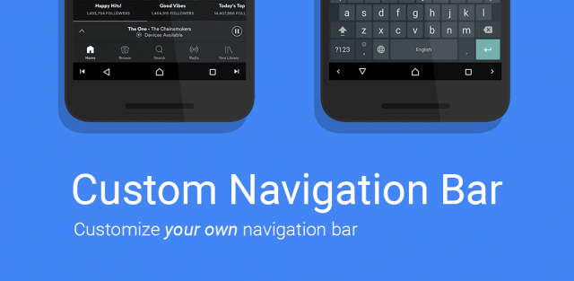 How to customize the nav bar in Android 7.X Nougat