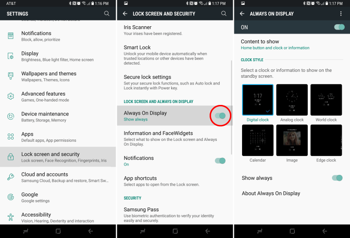 How to Turn Off Always On Display on Galaxy S8/S8+