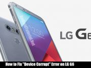 fix device corrupt error on lg g6