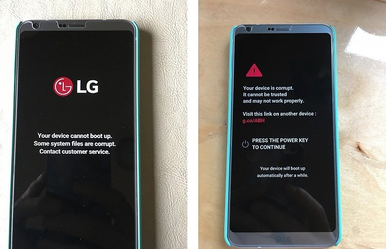 How to fix LG G6 Device Corrupt Error