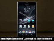 Update Xperia Z to Android 7.1.2 Nougat via XOSP custom ROM
