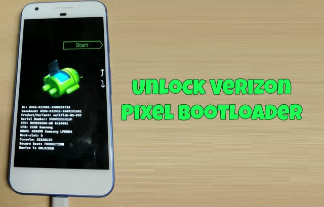 Unlock Bootloader on Verizon Google Pixel