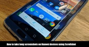 How to take long screenshots on Huawei devices using Scrollshot