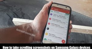how to take scrolling screenshots on Android