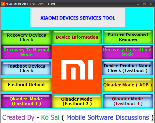 Xiaomi Service Tool 2018