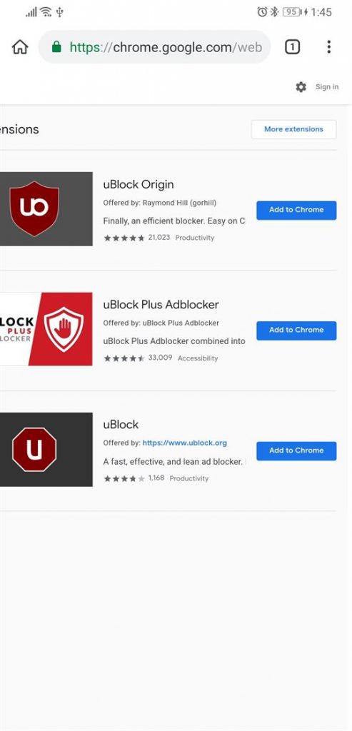 Add Chrome Extensions to Android