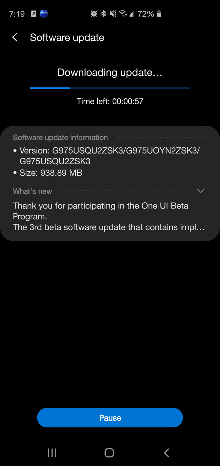 Android 10 Beta 3 for Snapdragon Galaxy S10 Plus
